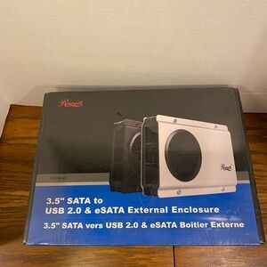 Rosewill RX358 V2 3.5 SATA to USB 2.0 & eSATA External Enclosure - Black
